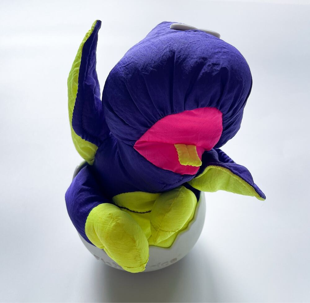 Vintage 1992 Fisher-Price Dino Roar Baby Pterodactyl Egg Puffalump
